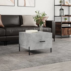Tavolino Salotto Grigio Cemento 50x50x40 Cm Legno Multistrato /