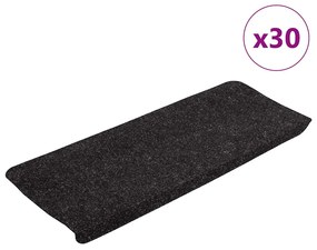 Tappetini Autoadesivi Per Scale 30 Pz Antracite 65x24,5x3,5 Cm /