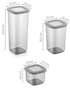 Dózy v sadě 9 ks na sypké potraviny Fresco – Hermia