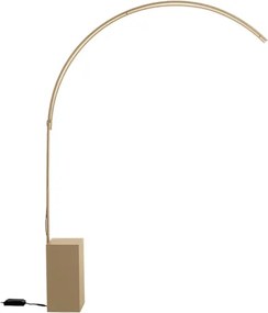 Lampada piantana LED BIBLIO in metallo verniciato Oro 142x215 cm