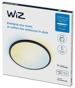 WiZ - Plafoniera LED dimmerabile SUPERSLIM LED/22W/230V Wi-Fi nero