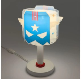 Dalber 61811N - Lampada da comodino LED per bambini BLUE HERO 1xG4/4W/230V bianco/blu