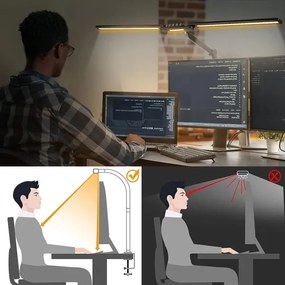 Lampada da tavolo LED dimmerabile con funzione Touch LED/24W/230V 3000-6500K CRI 92 nero