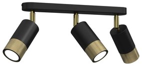 Faretto LINK 3xGU10/8W/230V nero/ottone