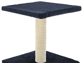 Albero per gatti con tiragraffi in sisal 55 cm blu scuro