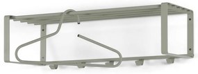 Attaccapanni da parete verde polveroso in metallo con scaffale 70 cm Rex – Spinder Design