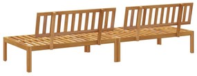 Divani centrali da giardino pallet 2pz legno massello di acacia