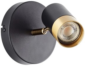 Brilliant - Faretto da parete a LED VIGOLO 1xGU10/5W/230V nero/oro