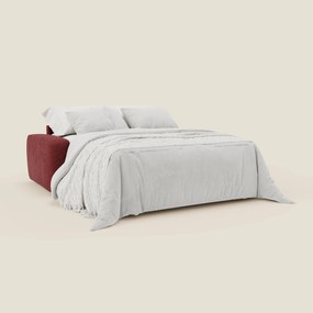 Cloud Divano letto materasso H17 cm dai morbidi cuscini in tessuto impermeabile T06 rosso