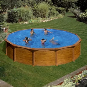 Piscina fuori terra tubolare GRE KITPR558WO marrone H 1.32 x ⌀ 5.7 m
