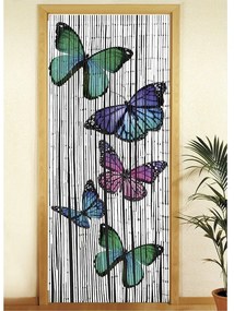 Tenda per porta in bambù 200x90 cm Butterflies - Maximex