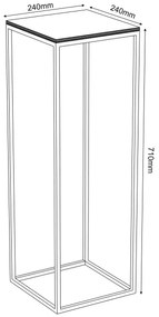 Portafiori 70x24 cm bianco