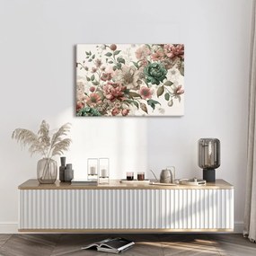 Quadro su tela – Fiori delicati in tonalità pastello