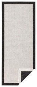 Tappeto da esterno nero e crema , 80 x 250 cm Panama - NORTHRUGS