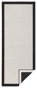 Tappeto da esterno nero e crema , 80 x 350 cm Panama - NORTHRUGS