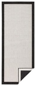 Tappeto da esterno nero e crema , 80 x 350 cm Panama - NORTHRUGS