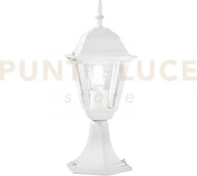 Lume-paletto roma bianco 1 luce attacco e27 ip44 14,6x14,6x39cm