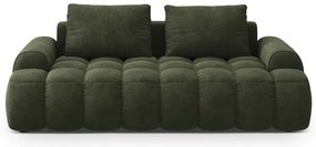 Divano verde con rivestimento in velluto 200 cm Linz – Cosmopolitan Design