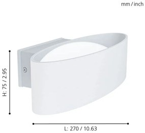 Eglo 98709 - Applique a LED da esterno CHINOA LED/10W/230V IP44