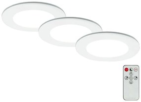Briloner - SET 3x Lampada LED da incasso per bagni LED/4,8W/230V IP44 + +TC