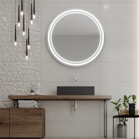 Specchio rotondo con illuminazione LED C5 premium