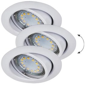 Rabalux 1049 - SET 3xLED Lampada da incasso LITE 3xGU10-LED/3W/230V