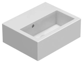 Globo Stone Lavabo lavamani 40x32 Sospeso in ceramica Bianco Lucido