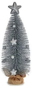 Albero di Natale con Stella Argentato 13 x 41 x 13 cm