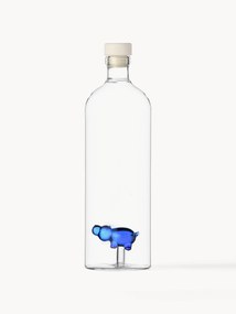 Caraffa in vetro borosilicato fatta a mano Hippo, 1,1 L