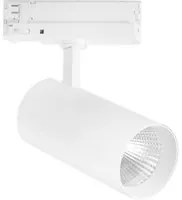 Faro LED JET con adattatore trifase in alluminio bianco 40W con CCT