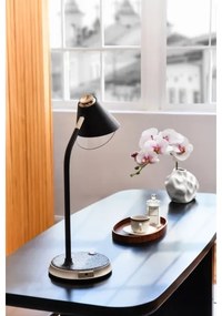 Immax 08971L - Lampada da tavolo LED dimmerabile FINCH LED/9W/12/230V marrone/oro