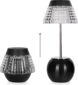 Lampada da tavolo touch portatile nera