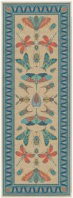 Passatoia a pelo corto lavabile Flutterby by Iris Apfel