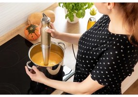 Sencor - Frullatore a immersione 4in1 1200W/230V acciaio inox/oro