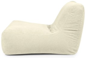 Puof a sacco marrone con rivestimento in bouclé Lounge 100 – SLOWDOWN