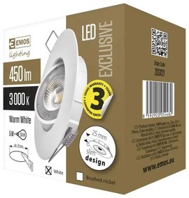 Lampada LED da incasso EXCLUSIVE 1xLED/5W/230V 3000 K