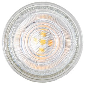 Set van 5 GU10 50mm LED lampen helder 3W 200 lm 2200K