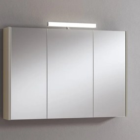 Pensile con luce Akira L 100 x P 15.5 x H 70 cm laccato lucido visone