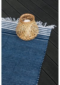 Tappeto da esterno bifacciale blu scuro in plastica riciclata , 120 x 180 cm Civil - Green Decore