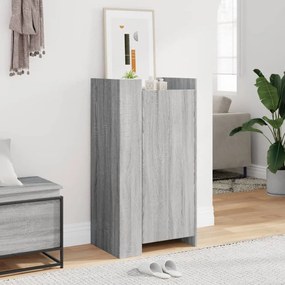 Scarpiera Grigio Sonoma 52x37,5x100 Cm İn Legno Multistrato /