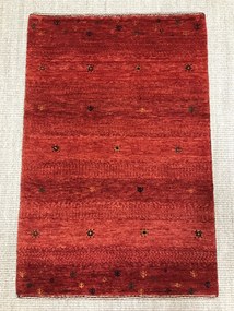 Loribaft Tappeto persiano 90 x 60 Rosso (Iran) Annodato A Mano