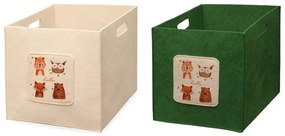 Organizer per bambini in tessuto, set di 2 pezzi - Mioli Decor