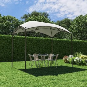 Set tavolo e sedie Elia in acciaio beige per 4 persone