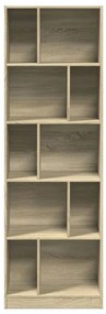 Libreria rovere sonoma 57x28,5x174 cm in legno multistrato