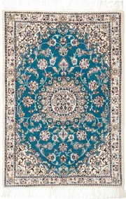 Nain Tappeto persiano 60 x 90 Verde (Iran) Annodato A Mano