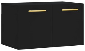 Mobile a parete nero 60x36,5x35 cm in legno multistrato