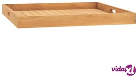 vidaXL Vassoio da Portata 70x70 cm in Legno Massello di Teak