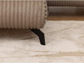 Divano angolare marrone (con penisola a sinistra/a L) con rivestimento in velluto a coste Marbeya – Ropez