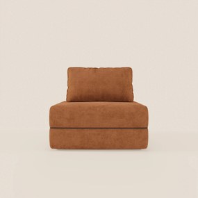 Rift poltrona letto con materasso alto 22 cm e memory foam - schienale mobile e tessuto smacchiabile T31