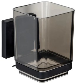 WENKO 71443800 - Bicchiere VACUUM-LOC QUADRO ED 7,5x10 cm nero